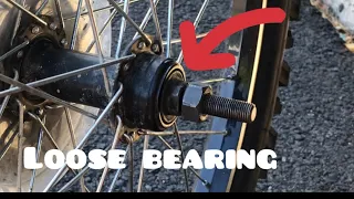 How to easily fix a loose wheel bearing on a bike