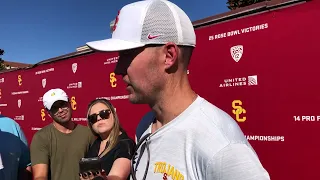 USC HC Lincoln Riley optimistic about Trojan defense after San Jose State game