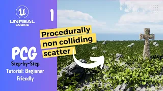 Procedurally Scatter Items without Colliding using PCG in Unreal Engine 5.2