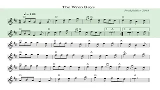 Irish Fiddle - The Wren Boys Jig Part 3/3 - Backing Track