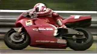 Eddie Lawson CAGIVA First Victory MotoGP 1992 R9 Hungaroring