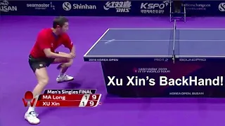 Xu Xin's Penhold BackHanD! 🏓🔛🔥 Video Flipped for Right Handed Analysis💥