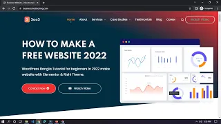 WordPress Bangla Tutorial for Beginners 2024 How To Create a FREE Website Elementor Make by HEDTouch