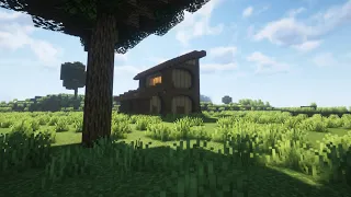 Дом с сауной и ванной в Minecraft.