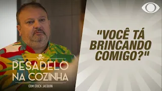 REVEJA A REAÇÃO DE JACQUIN AO DESCOBRIR QUE PÉ DE FAVA DESLIGA O FREEZER | PESADELO NA COZINHA