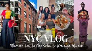 NYC VLOG! Shopping at Century 21, Baccarat TeaTime, Rooftop Parties & Brooklyn Museum! MONROE STEELE