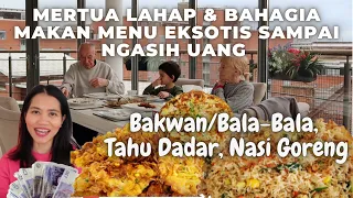 Bakwan,Tahu Dadar Dan Nasi Goreng, Mertua Makan Lahap Sampai Ngasih Uang Makan