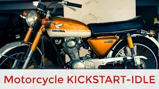 Motorcycle Bike Kick start Idle And Turned off|Stop|Start|Ignition|Reeving|Think sound effects