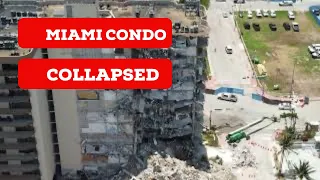 Surfside Miami Condo Collapse Exclusive 4K Drone View Video I Recorded