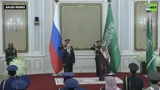 Watch Putin die inside listening to Saudi rendition of Russian anthem