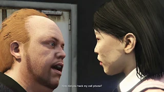 GTA 5 - The Diamond Casino Heist - Lester Kisses Georgina Cheng