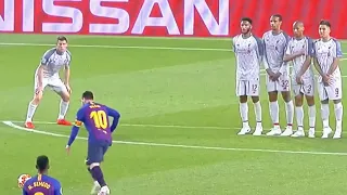 Lionel Messi Free Kick v  Liverpool [Home 2019, UCL] English Commentary - 1080p