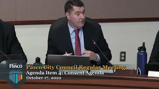Pasco City Council Regular Meeting, October 17, 2022