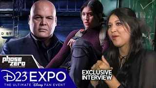 Echo's New Journey And Kingpin's Fate! Echo Star Alaqua Cox Interview - D23 Expo 2022