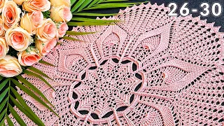 Crochet doily, Leila, 26-30