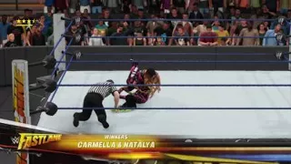 WWE 2K18 Fastlane becky lynch & Naomi vs Natalya & Carmella