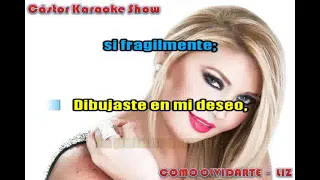 karaoke como olvidarte     liz   demo