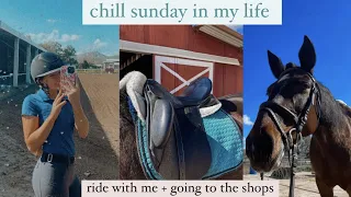 chill sunday in my life | tack up & ride + going to the shops!! | Maite Rae