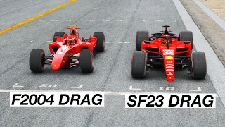 Ferrari F1 2023 DRAG EDITION vs Ferrari F1 2004 DRAG EDITION - Special Stage Route X555