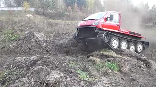 Crawler all-terrain vehicle Tandem Truck. Гусеничный вездеход Тандем Трак