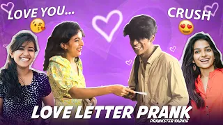 LOVE LETTER PRANK ON CUTE GIRLS🙈🥵😍||GONE WRONG😱|| കൊതിപ്പിക്കല്ലേ മോളുസേ😋😚||PRANKSTER VARKIE😎