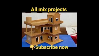 how to make cardboard house  | gatte ka ghar #short #short_video