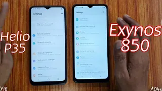 Galaxy A04s (Exynos 850) vs ViVo Y16 (Helio P35) Speed Test