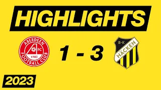 Aberdeen FC - BK Häcken (1-3) UEFA Europa League Playoff 2023