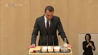 Nationalratssondersitzung BVT -Skandal  Klubobmann Christian Kern SPÖ