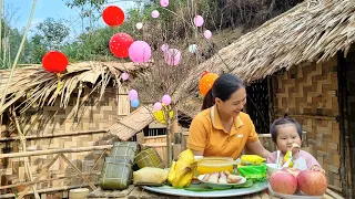 Celebrating Tet with my daughter at a bamboo farm | Harvest cabbage to sell