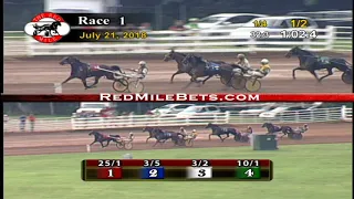 Red Mile Racetrack 7-21-18 Race 1