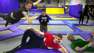 SIDEMEN TRAMPOLINE CHALLENGES (Injury Warning)