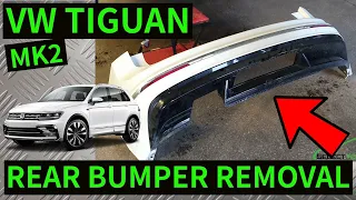 VW TIGUAN MK2 - How To Remove Rear Bumper Removal Replacement