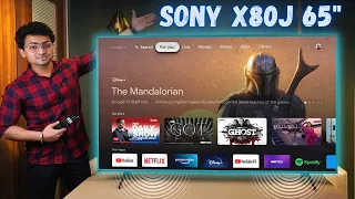 Sony X80J Unboxing & Review 🔥| Sony 65" 4K TV With Google TV OS 🤩