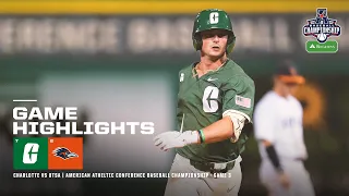 AAC Baseball Championship Presented by Regions - Game 3 Charlotte vs. UTSA (5/21)