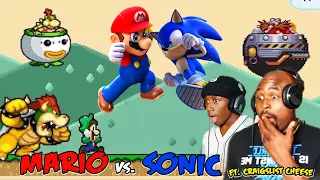 Super Mario vs Sonic The Hedgehog REACTION Ft. Craigslist Cheese