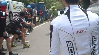 Giro d Italia on Monte Grappa 2014, fans at 6 km from summit