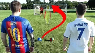 Cristiano Ronaldo vs. Messi - Free Kick Challenge | In Real Life!