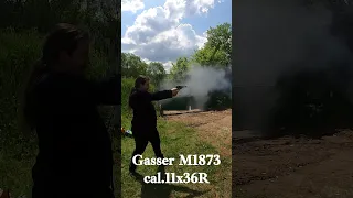 Gasser M1873 cal.11x36R #shorts #antique #blackpowder #pistol #gun #shooting