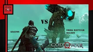 Бой с троллем Маттугр Хельсон в God of War 4 | На высоком уровне сложности