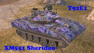 XM551 Sheridan ● T92E1 - WoT Blitz UZ Gaming
