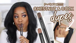 SAVE YA COINS! MAC CHESTNUT & CORK *DRUGSTORE* DUPES!!! | Andrea Renee