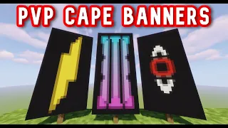 3 AMAZING PVP CAPE BANNERS - MINECRAFT TUTORIAL