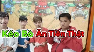 LamTV - Trận Chiến Kéo Bò Ăn Tiền Thật Trong Siêu Thị | Thử Thách Chơi Game Ăn Xu Trong Siêu Thị