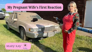 My Pregnant Wife's First Reaction ||  Mary Kay Cadillac Sedan deVille
