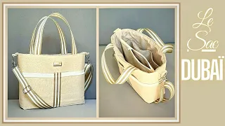 Tuto #DIY simple : coudre Le sac à main #DUBAÏ et sa pochette intérieure zippée 🥰