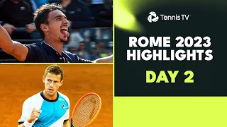 Schwartzman Faces Arnaldi; Goffin, Sonego, Humbert In Action | Rome 2023 Day 2 Highlights