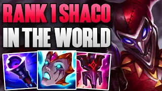 RANK 1 SHACO IN THE WORLD CARRIES HIS TEAM! | CHALLENGER SHACO JUNGLE GAMEPLAY | Patch 13.23 S13