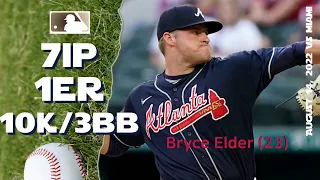 Bryce Elder (23) 10K game | Aug 14, 2022 | MLB highlights