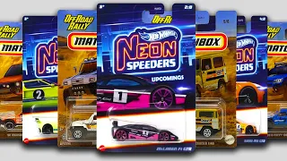 Preview - Hot Wheels Neon Speeders, Team Transport, MBX Off-Road Rally Mix 3, BMW M3 E92, Porsche.